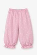 Girl wearing Anaario Pink and White Raindrops Night Suit