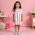 Girl wearing Anaario Candy Stripe Sailor Dress