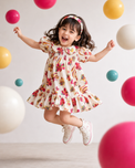 Girl wearing Anaario Cherry Bloom Strappy Dress