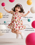 Girl wearing Anaario Cherry Bloom Strappy Dress