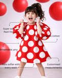 Girl wearing Anaario Candy Apple Dress