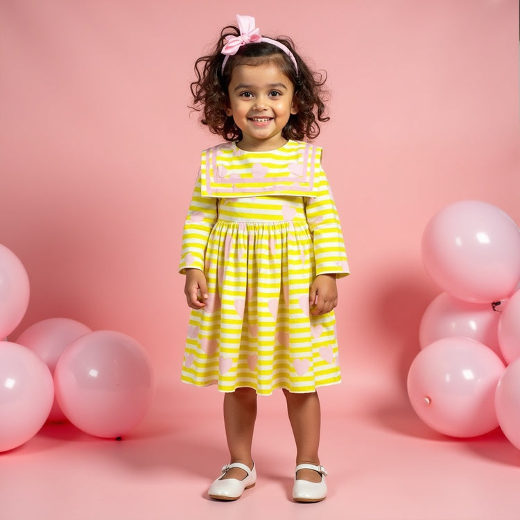 Girl wearing Anaario Sunshine Sailor Dress
