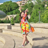 Girl wearing Anaario Golden Hour Dress