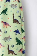 Green Dinosaur Hooded Jogger Set flat lay by Anaario