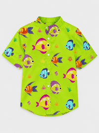 Anaario Green Fish & Blue Co-ord Set