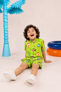 Anaario Green Fish Co-ord Set
