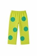 Girl wearing Anaario Green Polka Night Suit
