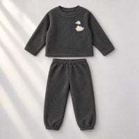 Grey Duck Fleece Set top and bottom by Anaario