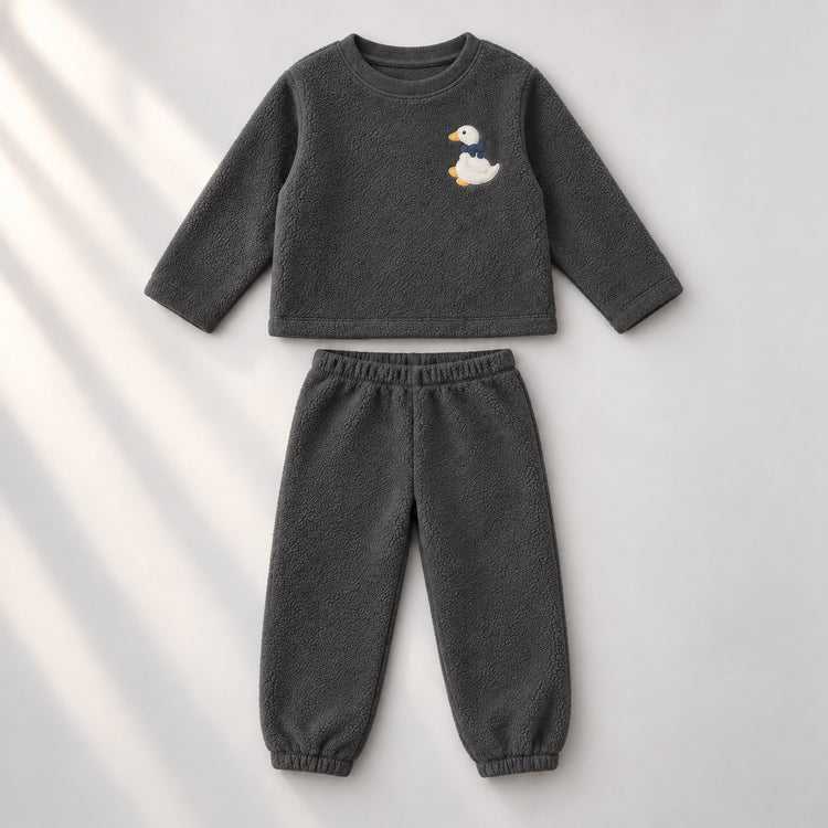 Grey Duck Fleece Set top and bottom by Anaario