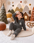 Grey Duck Fleece Set on child by Anaario – winter fleecewear