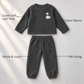 Grey Duck Fleece Set feature highlights by Anaario – super soft, warm cotton fleece, no lining