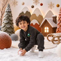 Grey Truck Fleece Set for kids by Anaario – winter fleecewear