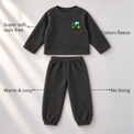 Grey Truck Fleece Set feature highlights by Anaario – super soft, warm cotton fleece, no lining