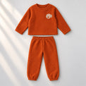Rust Fish Fleece Set top and bottom by Anaario