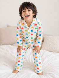 Boy wearing Anaario Happy Halfs Night Suit