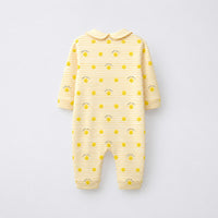 Happy Sunshine bamboo cotton baby sleepsuit — two-way zip romper onesie