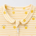 Happy Sunshine bamboo cotton baby sleepsuit — footed zip-front sleepsuit, onesie romper