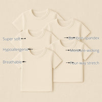 Baby Half Sleeves Bamboo Vest (Pack of 5) features