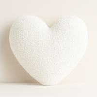 Anaario heart-shaped fleece cushion for kids