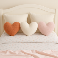 Anaario heart-shaped fleece cushion for kids