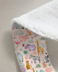 Hippopotamus bamboo baby bib — soft bamboo cotton flatlay