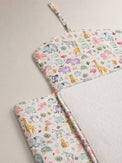 Hippopotamus bamboo baby changing mat — absorbent sherpa backing