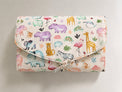 Hippopotamus bamboo baby changing mat — folded