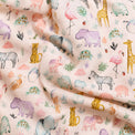 Hippopotamus bamboo baby quilt — hippopotamus print, soft bamboo cotton