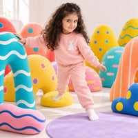 Pink Bunny Fleece Set on child by Anaario – winter fleecewear