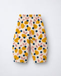 Mustard Lemons Hooded Barrel Pant Set flat lay by Anaario