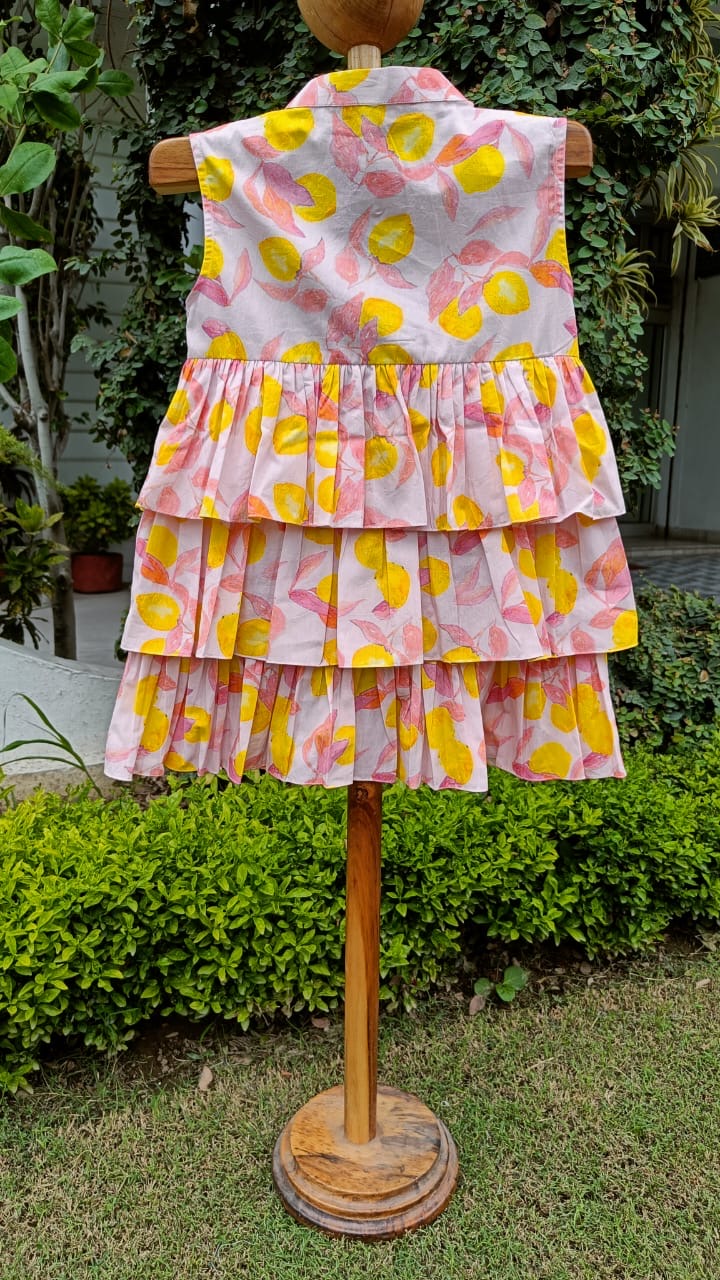 Lemon Zest Tier Dress