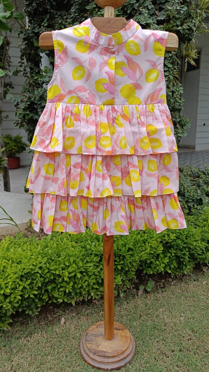 Lemon Zest Tier Dress