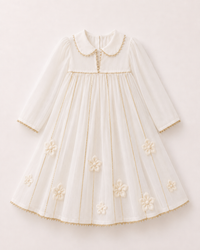 Indian Ivory Anarkali Set - Anaario - Image 4