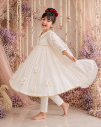 Ivory Anarkali Set