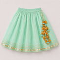 Indian Yellow Dragonfly Lehenga Set - Anaario - Image 5