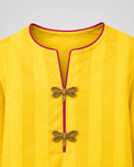 Indian Yellow Dragonfly Lehenga Set - Anaario - Image 6