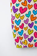 Multi Hearts Hooded Barrel Pant Set flat lay by Anaario