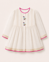 Indian Ivory Bird Patiala Salwar Set - Anaario - Image 4