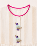 Indian Ivory Bird Patiala Salwar Set - Anaario - Image 6