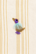 Indian Ivory Bird Patiala Salwar Set - Anaario - Image 7