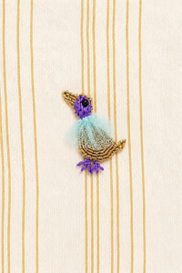 Indian Ivory Bird Patiala Salwar Set - Anaario - Image 7