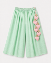 Indian Ivory Bird Peplum Palazzo Set - Anaario - Image 5