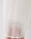 Indian Ivory Bird Peplum Palazzo Set - Anaario - Image 9