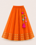 Indian Ivory Peplum Lehenga Set - Anaario - Image 5