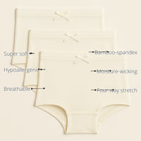 Unisex Bamboo Briefs (Pack of 3) features