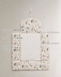 Giraffe Birthday Party Bamboo Baby Changing Mat features