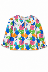Girl wearing Anaario Jolly Bubbles Night Suit