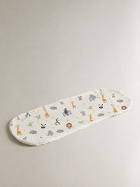 Jungle bamboo baby burp cloth — jungle print, soft bamboo cotton