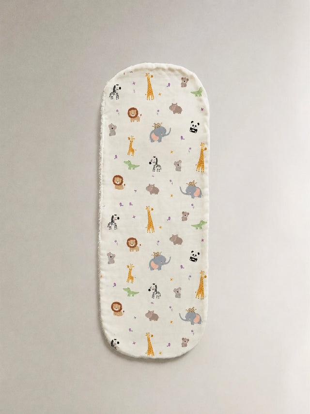 Jungle bamboo baby burp cloth by Anaario