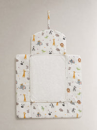 Jungle bamboo baby changing mat — jungle print, soft bamboo cotton